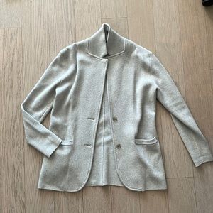 JCrew Grey Sweater Blazer
